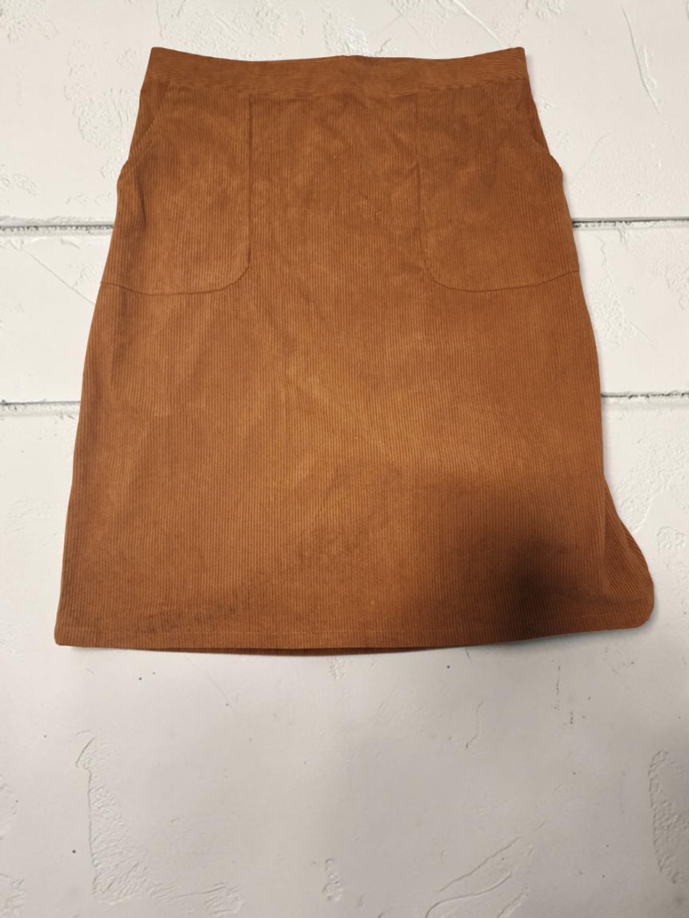NWT Cupshe Brown Corduroy Pocket Skirt